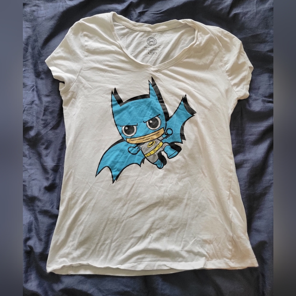 Cute Batman T-Shirt - With Wear Holes On Front